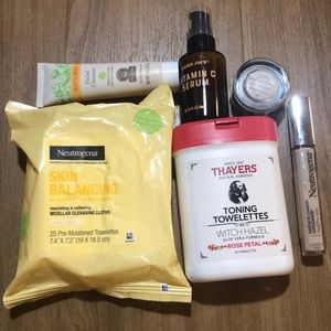 Burt’s bees revlon neutrogena thayers make up skincare bundle